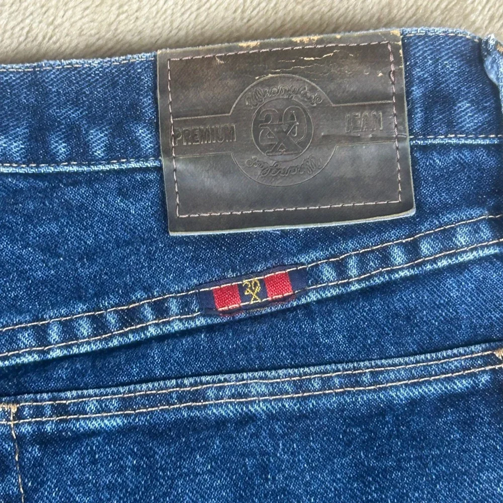 Wrangler Womens 20X Calgary Original Rise Jeans Dark Wash Blue 13/14X36 W022XDV
